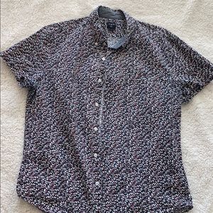 J Crew Men’s Flower Buttondown Size L